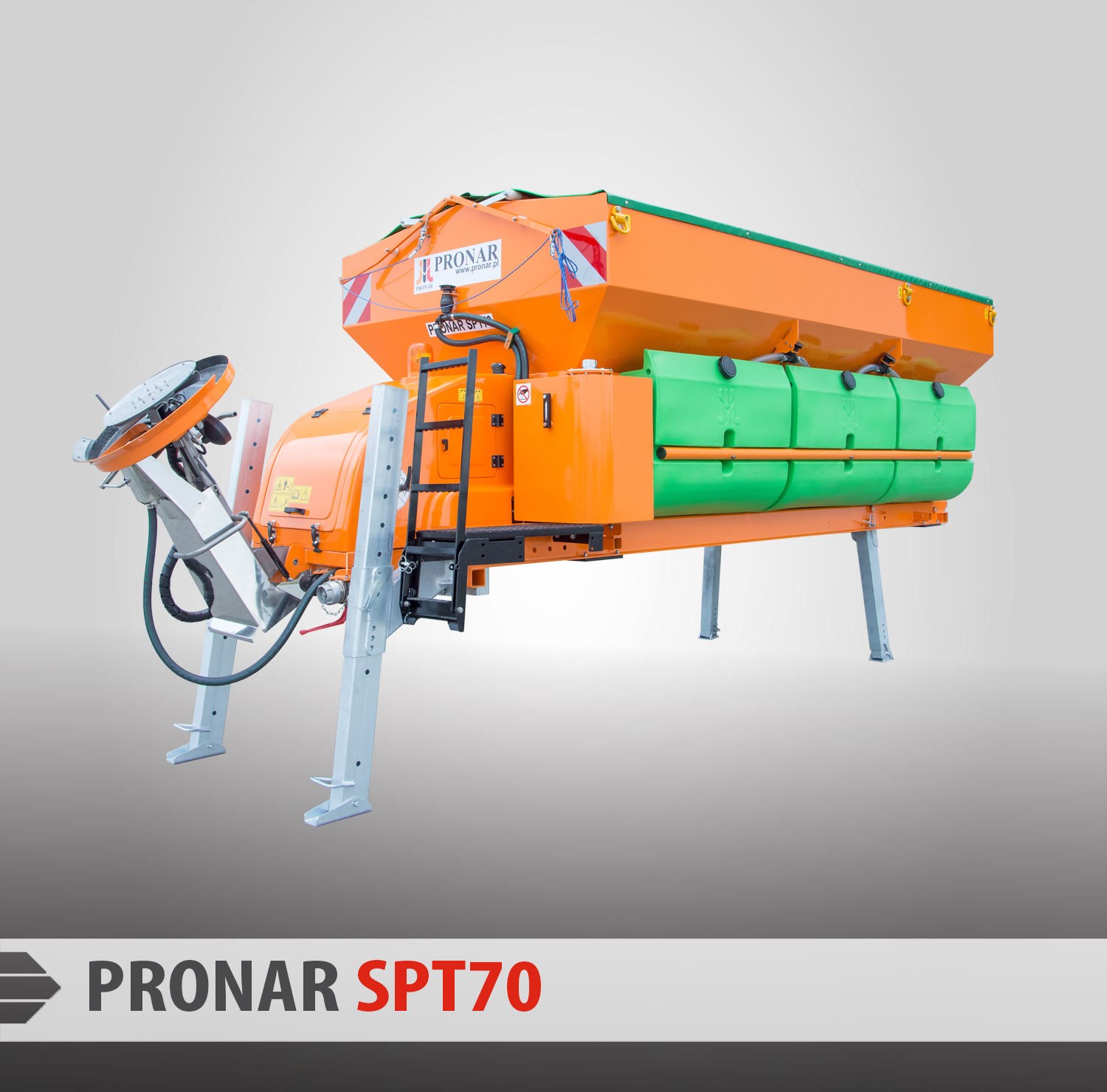 Distribuitoare cu platformă Pronar SPT70 & HPT70